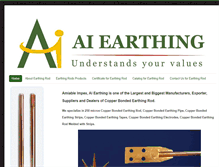 Tablet Screenshot of earthingrod.com